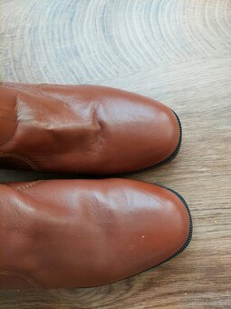 Rezavě hnědé kožené boty Tchibo vel. 38 - 2