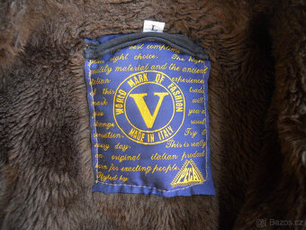 Teplá pánská zimní bunda, kabát, kožich, vel. L - 2