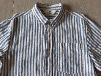 Košile lněná H&M vel. 152 TOP STAV - 2