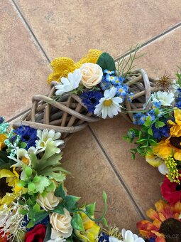 Letní věnec na dvere - 2