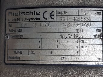 Vývěva 150 mbar 16,3 m3/h - 2