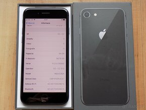 APPLE iPhone 8 64GB Space Grey - ZÁRUKA - TOP STAV - 2