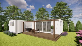 Set dvou obytných kontejnerů 7x3M / 42m2 do elkA - 2