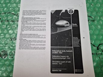 Škoda Yeti dekorativní kryty bočních zrcátek - 2