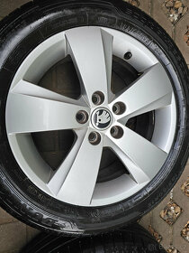 ALU kola letní Škoda 5x100 Fabia III Rapid R15 Mato - 2