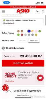 Tmavě modrá sedací souprava - 2