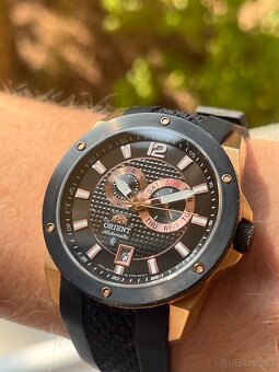 Hodinky Orient / cerno-zlate – sportovní automatické hodinky - 2