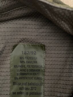 Vojenská blůza pod balistickou ochranu 182/92 - 2