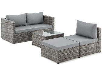 2dílná BESTBERG zahradní ratanová souprava - 2