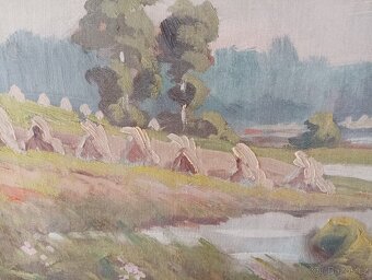 OBRAZ OLEJ NA PLÁTNĚ MALÍŘ VLADIMÍR TVRDÍK - 2