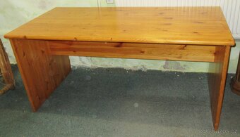 Psací - pracovní stůl z borovice - celomasiv - Výborný stav - 2
