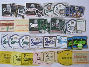 sbírka pivní etikety pivovar SAMSON Č. Budějovice 336ks - 2