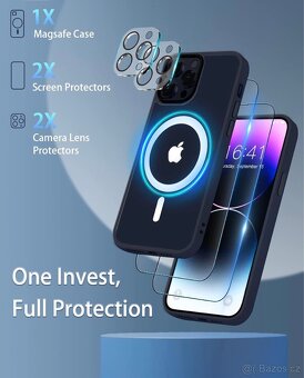 Pouzdro pro iPhone 14 Plus, 2x ochranné sklo + fotoaparát - 2