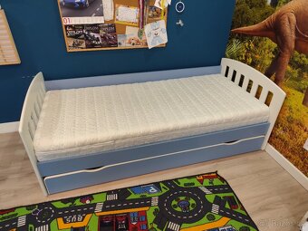 Dětská postel Classic modro-bílá 180x80cm - 2