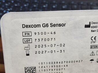 CGM senzor Dexcom G6 (exp. 2027) - 2