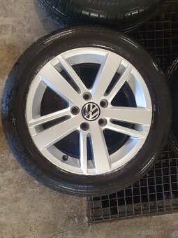 Originální kompletní kola VW 5x112 r16 pneu 205/55 r16 - 2