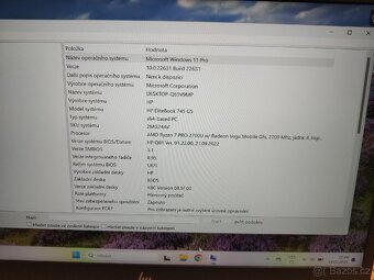 HP EliteBook 745 G5 Ryzen 7 2700U 16GB 256GB SSD Win 11 - 2