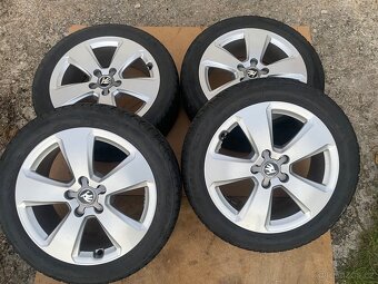 Alu kola 5x112.r17.zimni pneu 205/50/17.Škoda,Audi,Vw,Seat - 2