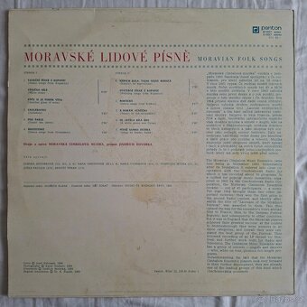 LP - Moravské lidové písně - Moravian folk songs - 2
