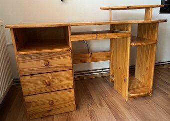 Psací stůl z masivu - borovice - 2