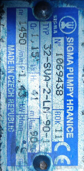 Čerpadlo Sigma SVA 32 II st. repasované - 2