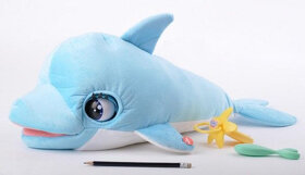 Blu Blu delfín plyšový 54cm na baterie se zvukem a doplňky - 2
