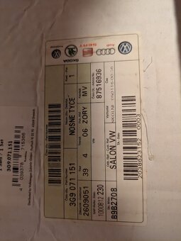 Nosné tyče - příčníky   VW PASSAT - 2