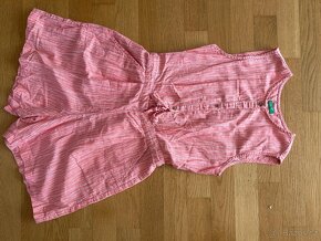 Dívčí lněný overal Benetton, vel. 160 - 2
