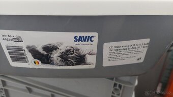 Kočičí Toaleta Isis s okrajem šedá + lopatka - 2