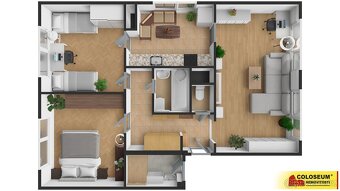 Uherský Brod, byt 3+1, 67 m², dva sklepy, komora - byt - 2