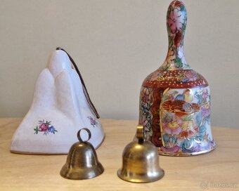 Zvonečky: porcelán, keramika, kov - 2