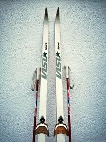 Běžky dřevěné s vázáním N75, délka 190 cm - 2