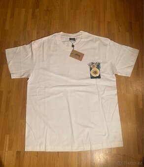 Stüssy tričko – Floral Grid – nové – bílé – M - 2