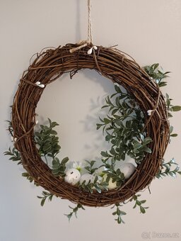 Velikonoční věnec s vajíčky 30x25cm - 2