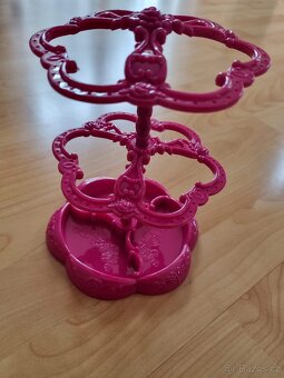 Stojánek na náušnice růžový - NOVÝ - 2