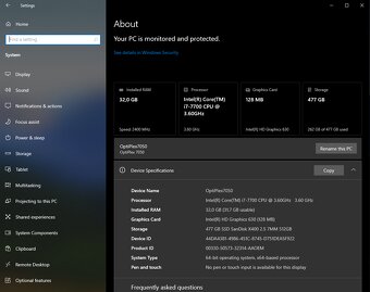 Dell OptiPlex 7050 Win10 - 2