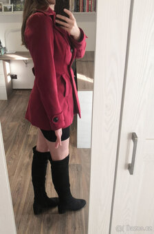 Vínový fleecový kabátek Tally Weijl - 2