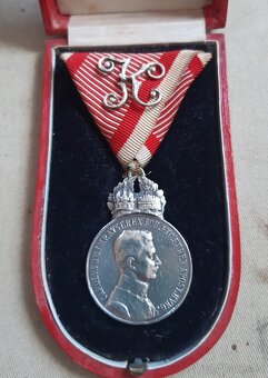 RU Ag signum laudis v etui, Karel I.,stříbro - 2