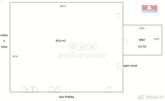 Pronájem kancelářského prostoru, 91 m², Kostelec n. Č. lesy - 2