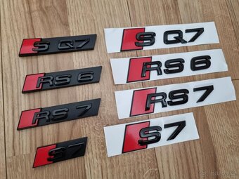 AUDI Napis logo znak S3 RS3 S4 RS4 S5 S7 RS7 RS6 SQ7 SQ8 - 2