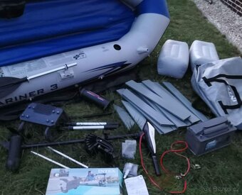 Člun Intex Mariner 3 včetně el.motoru , akumulátoru a příslu - 2