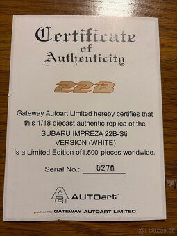 Autoart Impreza 22B - 2