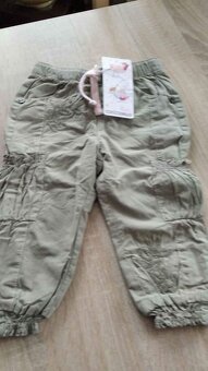 Dívčí kapsové kalhoty zateplené - 2