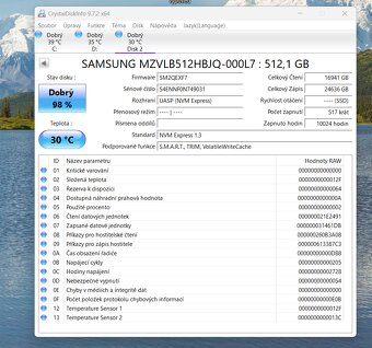 SSD NVMe Samsung 512 Gb - 2