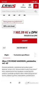 Obuv CXS ROAD MADISON, farmář, polobotky, vel. 43 - 2