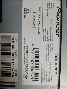 Pioneer DEH-1600r - 2