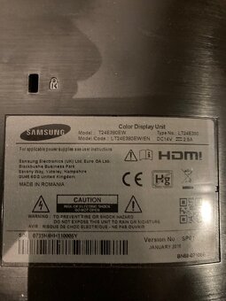 Samsung T24E390EW – 24” monitor/TV, HDMI, dálkové ovládání – - 2