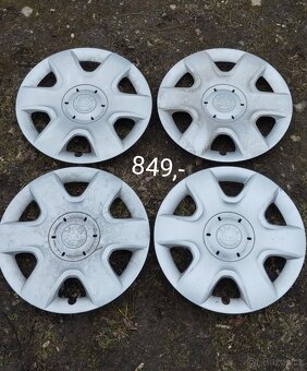 Poklice Škoda různé 15" sety, sady - 2