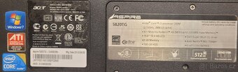 notebook Acer Aspire TimelineX 5820TG - i3, SSD - 2