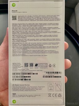 NOVÝ, NEROZBALENÝ IPHONE 16 / 128 GB - 2